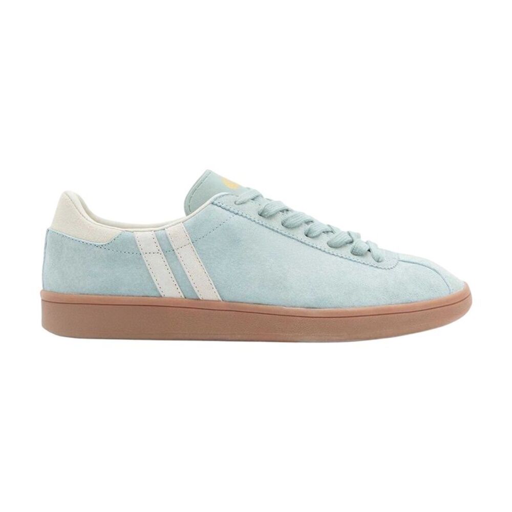 Patrick Mens Monaco Suede Cupsole Sneakers / Green/Sand